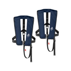 2er-Set 12skipper Automatik-Rettungsweste 300N ISO Mit Harness, Marineblau