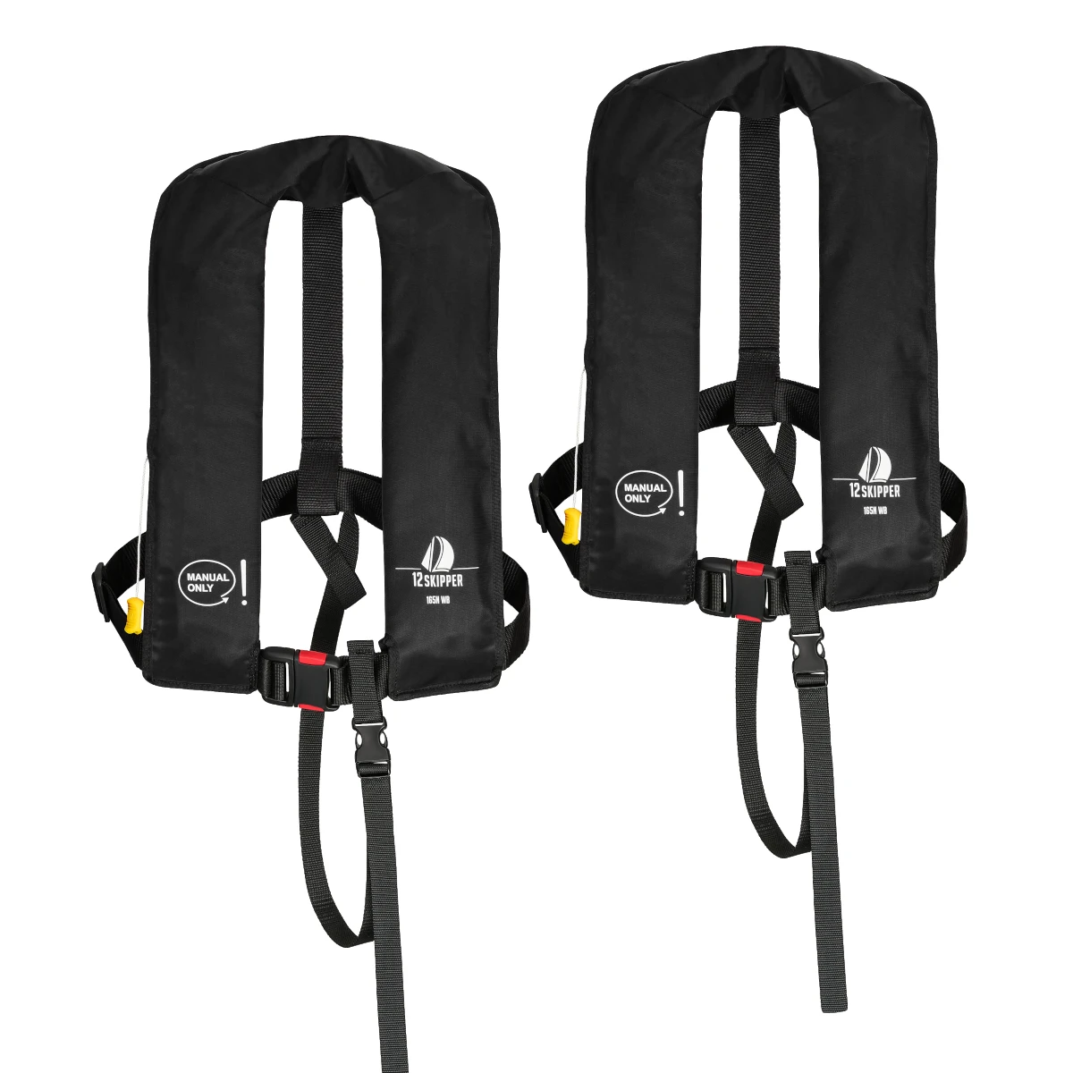 2er-Set 12skipper Rettungsweste 165N ISO Mit Manueller Auslösung, Schwarz 3 2er-Set 12skipper Rettungsweste 165N ISO Mit Manueller Auslösung, Schwarz