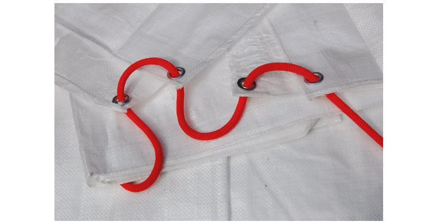 Abdeckplane Weiß Mit Ösen - 250g, 6x10 Meter 5 Abdeckplane Weiß Mit Ösen - 250g, 6x10 Meter – Bild 3