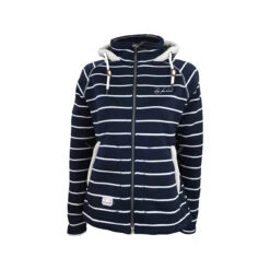 Dry Fashion Föhr Strickfleece-Jacke Damen Marineblau, Größe 38