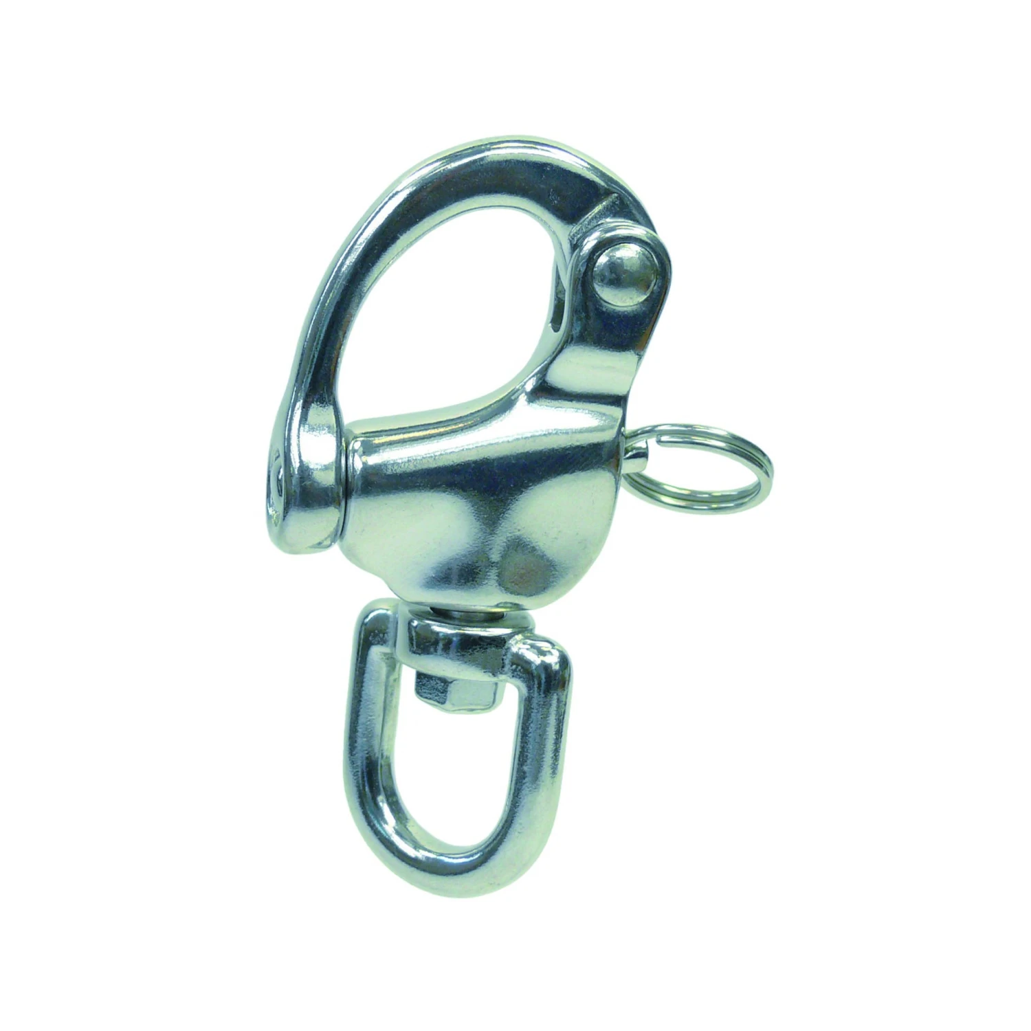 Marinetech Edelstahl-Schnappschäkel Mit Wirbelauge - Länge 87mm 3 Marinetech Edelstahl-Schnappschäkel Mit Wirbelauge - Länge 87mm