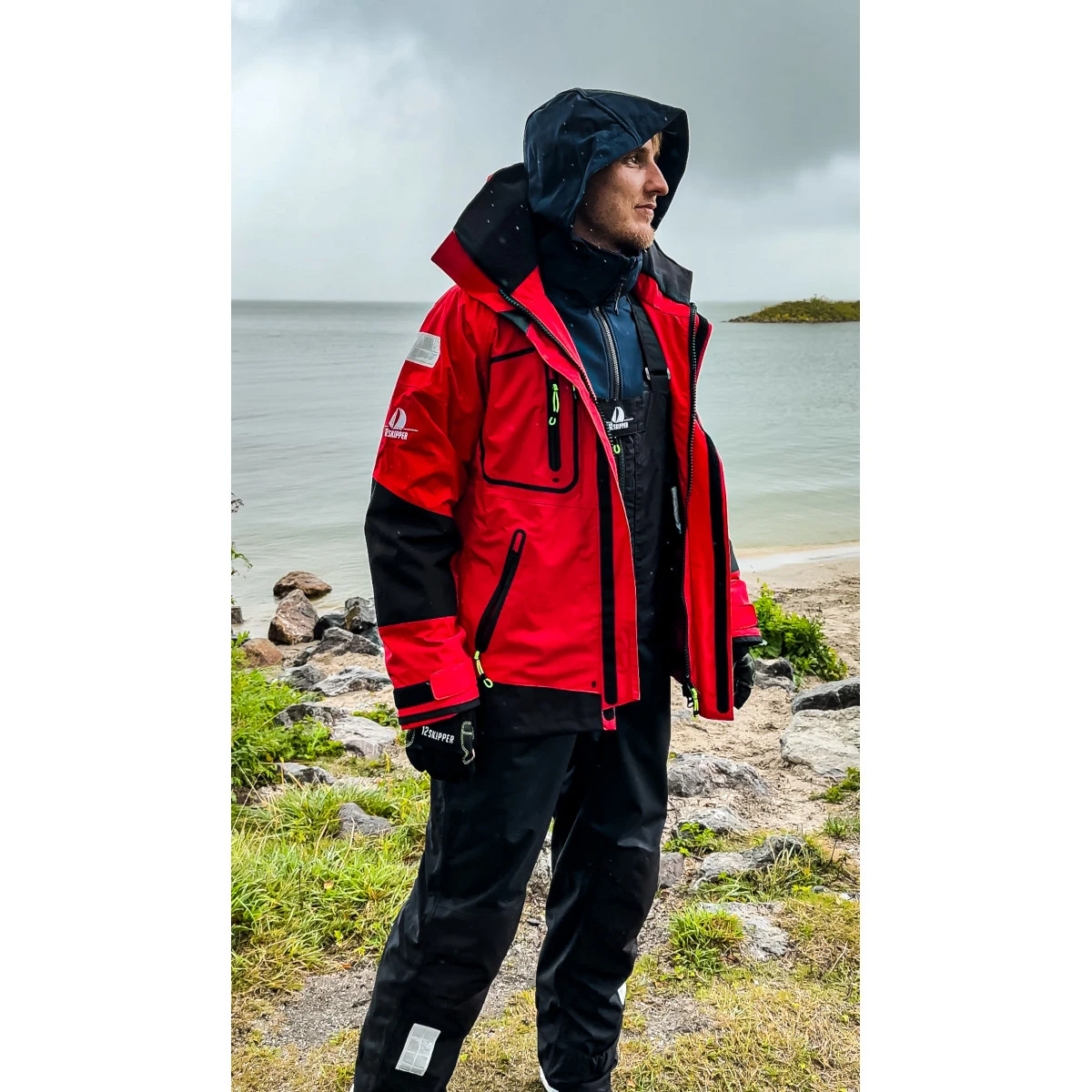 12skipper Magellan Offshore Segeljacke Unisex Rot, Größe XXS 13 12skipper Magellan Offshore Segeljacke Unisex Rot, Größe XXS – Bild 11