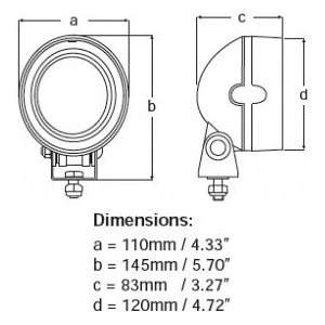 Hella Marine Serie 6136 LED Mega Beam Deckscheinwerfer - Gehäusefarbe Weiß 8 Hella Marine Serie 6136 LED Mega Beam Deckscheinwerfer - Gehäusefarbe Weiß – Bild 6