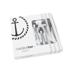 Plastimo Besteckset 24-teilig. Aus Edelstahl Mit Ankermotiv