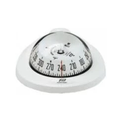 Plastimo Kompass Offshore 75 - Weißer Kompassring, Mit Weißer Rose