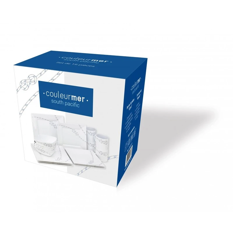 Plastimo South Pacific Geschirr 16-Tlg. Eckig 3 Plastimo South Pacific Geschirr 16-Tlg. Eckig