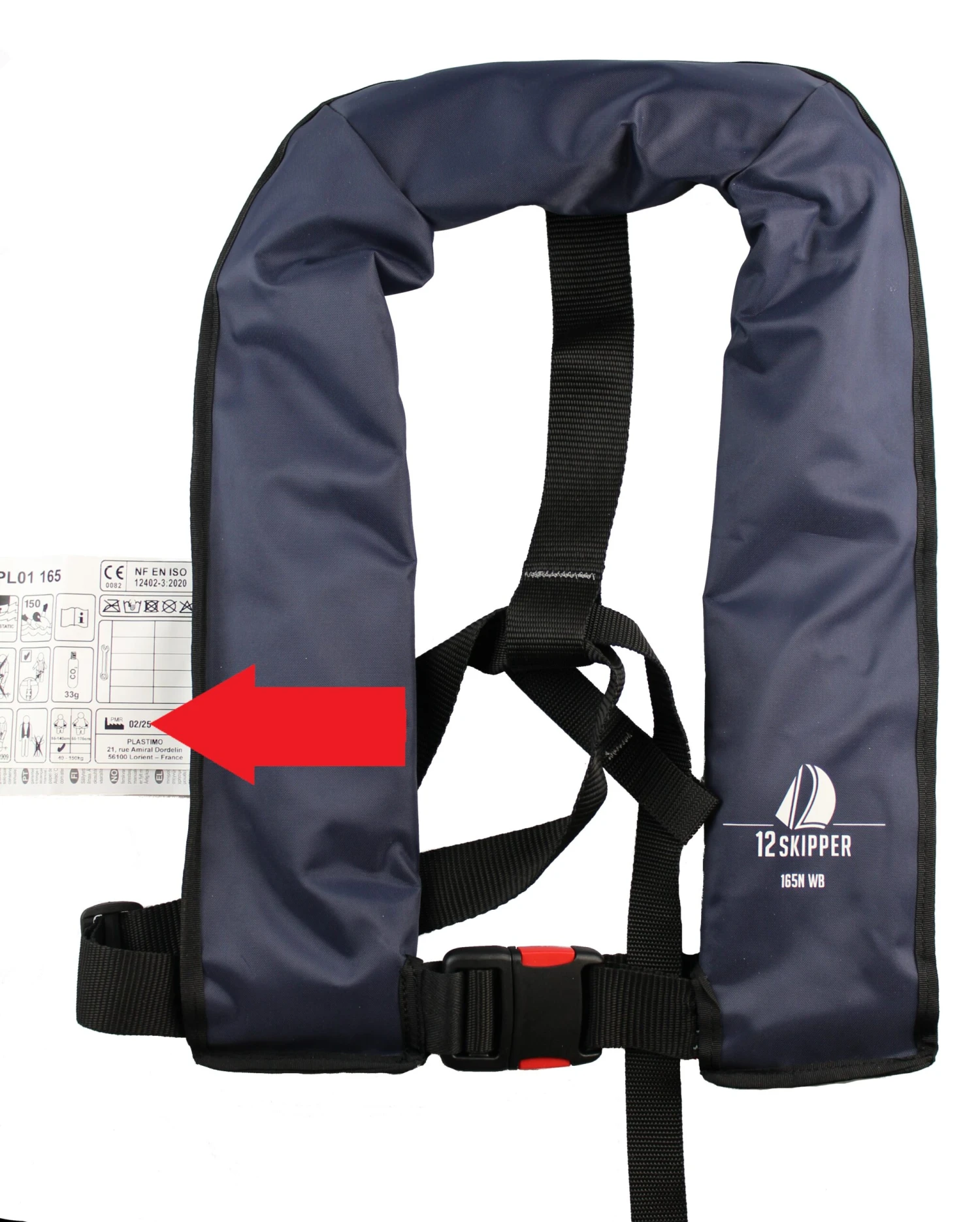 12skipper Automatik-Rettungsweste 165N ISO, Schwarz 8 12skipper Automatik-Rettungsweste 165N ISO, Schwarz – Bild 6