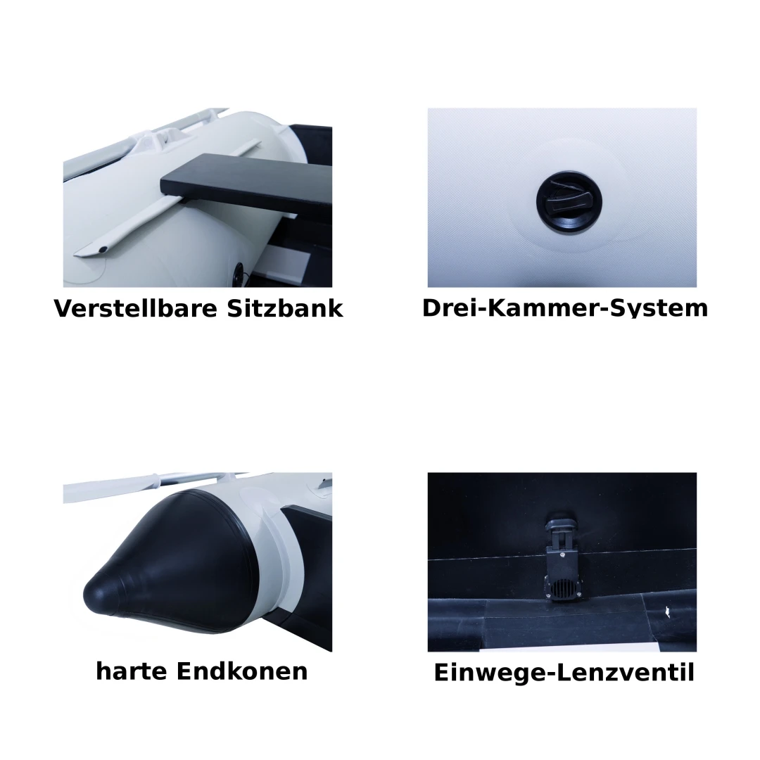 Talamex Aqualine QLS230 Schlauchboot Mit Lattenboden, Länge 2,30m, Grau 9 Talamex Aqualine QLS230 Schlauchboot Mit Lattenboden, Länge 2,30m, Grau – Bild 7