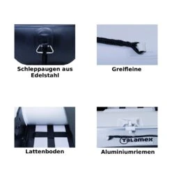 Talamex Aqualine QLS230 Schlauchboot Mit Lattenboden, Länge 2,30m, Grau 15 Talamex Aqualine QLS230 Schlauchboot Mit Lattenboden, Länge 2,30m, Grau -12seemeilens-DE talamex aqualine details jpg 1