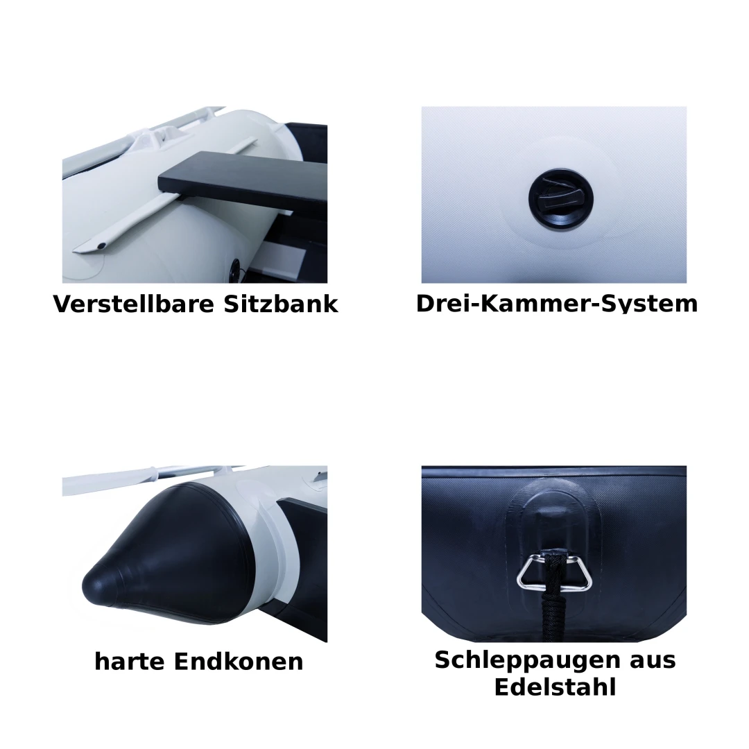 Talamex Aqualine QLA300 Schlauchboot Mit Luftboden, Länge 3,00m, Grau 9 Talamex Aqualine QLA300 Schlauchboot Mit Luftboden, Länge 3,00m, Grau – Bild 7