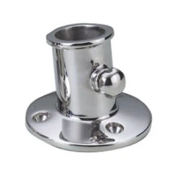 Talamex Edelstahl Flaggenstockhalter Mit Feststellschraube - Durchmesser 25mm