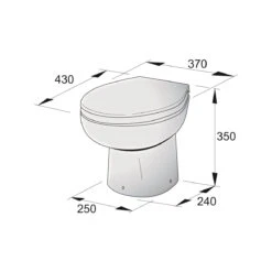 Vetus Toilette Typ-WCP 12V -12seemeilens-DE wcps12 5