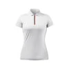 Zhik UV Active Zip Poloshirt Damen Weiß, Größe XL -12seemeilens-DE womens uv active ss polo white front jpg