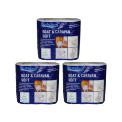 3er Set Yachticon Boot & Caravan Soft Toilettenpapier, 12 Rollen